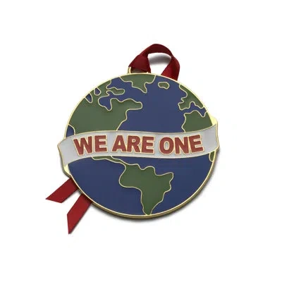 Wallace 2020 Enameled We Are One Ornament In Silver