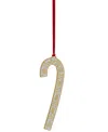 Wallace 2025 Gold-plated Enameled Candy Cane Ornament, 45th Edition In Multi
