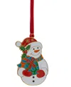Wallace 2025 Gold-plated Enameled Snowman Ornament, 16th Edition In Multi