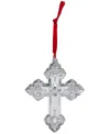 Wallace 2025 Sterling Silver Grande Baroque Cross Ornament, 30th Edition In Silver
