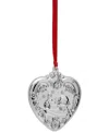 Wallace 2025 Sterling Silver Grande Baroque Heart Ornament, 34th Edition In Silver