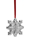 Wallace 2025 Sterling Silver Grande Baroque Snowflake Ornament, 28th Edition In Silver