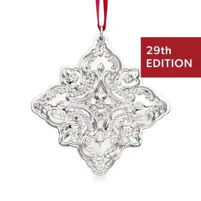 Wallace 2026 Annual "grande Baroque" Sterling Silver Snowflake Ornament - 29th Edition