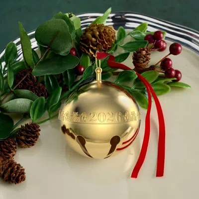 Wallace 2026 Gold-plate Sleigh Bell Ornament, 37th Edition