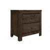 Wallace & Bay 2-drawer Nightstand With Rustic Finish And Two Drawers In Brown