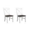 Wallace & Bay Maddox Dining Chair Pair In White