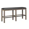 Wallace & Bay Wallce & Bay Benti Pecan Brown 60" Bar Height Bench In Brown