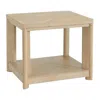 Wallace & Bay Wallce & Bay Clove Sand Dune End Table In Brown