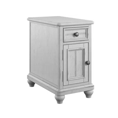 Wallace & Bay Wallce & Bay Mariano Oyster Shell Chairside Table In Gray