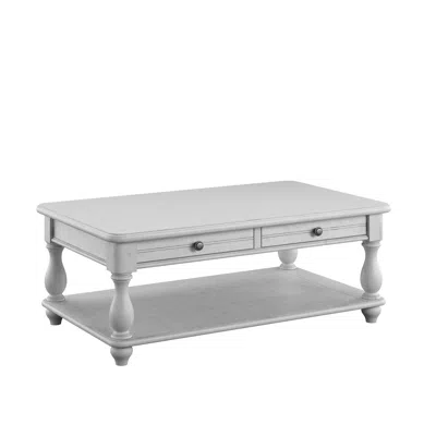 Wallace & Bay Wallce & Bay Mariano Oyster Shell Cocktail Table In Gray