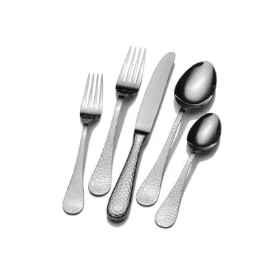 Wallace Brooklyn  Bamboo Plated 20-piece Stainless Steel Flatware Set, Service For 4