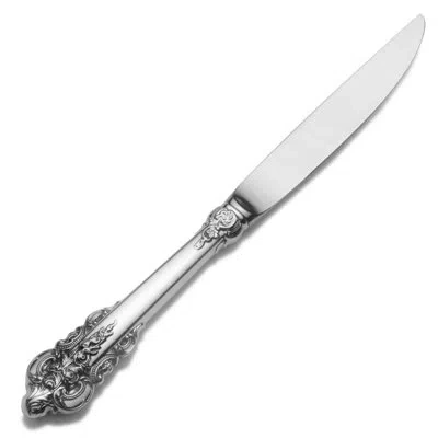 Wallace Grande Baroque Hollow Handle Individual Steak Knife In Silver