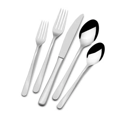 Wallace Home Ellie 20-piece Stainless Steel Flatware Set, Service For 4 In Gray