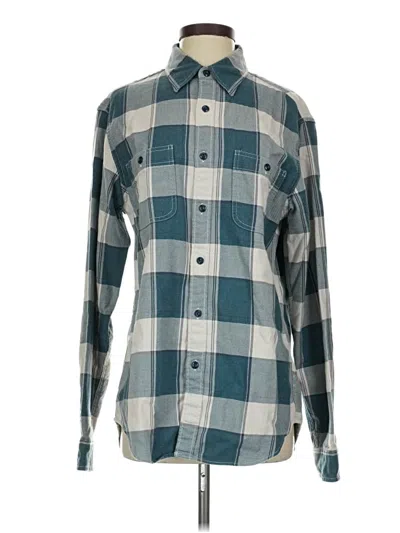 Pre-owned Wallace Long Sleeve Button Down Shirt In Blue