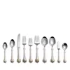 Wallace Napoleon Bee Gold Accent 45 Piece Flatware Set, Service For 8 In Silver