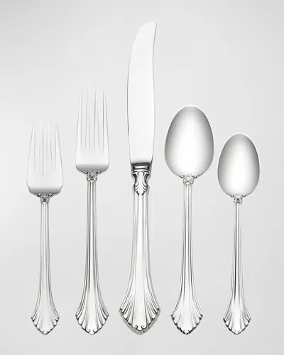 Wallace Silversmiths French Regency 46-piece Flatware Set, Service For 8 In Silver