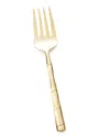 Wallace Silversmiths Gold Bamboo Meat Fork