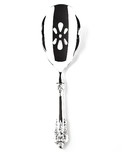 Wallace Silversmiths Grande Baroque Pierced Spoon In Silver