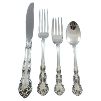 Pre-owned Wallace Silversmiths Old Atlanta By Wallace Sterling Silver Flatware Set For 8 Service 32 Pcs Place