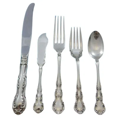 Pre-owned Wallace Silversmiths Old Atlanta By Wallace Sterling Silver Flatware Set For 8 Service 46 Pcs Place