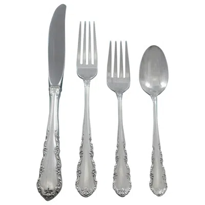 Pre-owned Wallace Silversmiths Shenandoah By Wallace Sterling Silver Flatware Set For 8 Service 32 Pieces