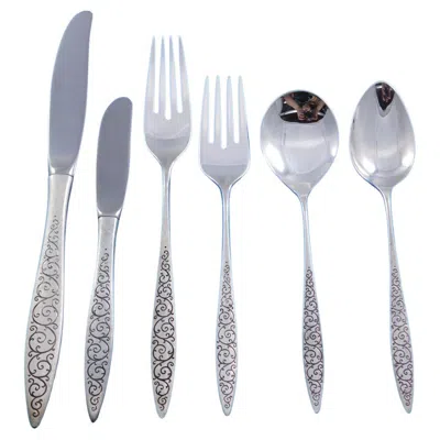 Pre-owned Wallace Silversmiths Spanish Lace By Wallace Sterling Silver Flatware Service Set 40 Pieces