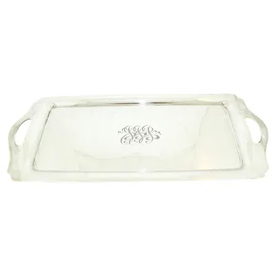 Pre-owned Wallace Silversmiths Sterling Silver Bar Tray In White