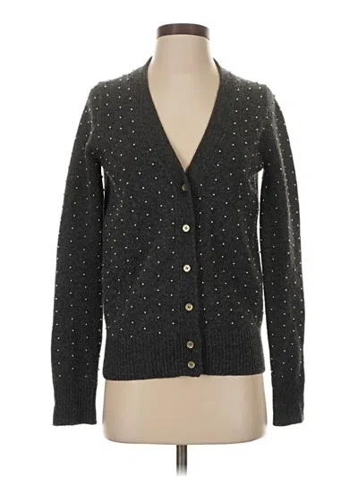 Pre-owned Wallace Wool Cardigan Sweater In Gray