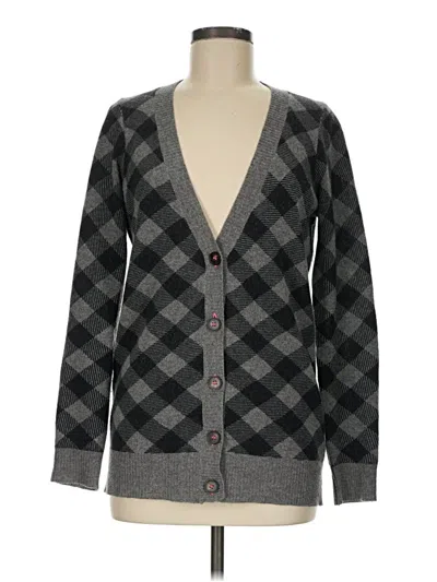 Pre-owned Wallace Wool Cardigan Sweater In Gray