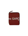 Wallet Cdg Zip-around Smooth Leather Wallet With Bold Logo In Brown