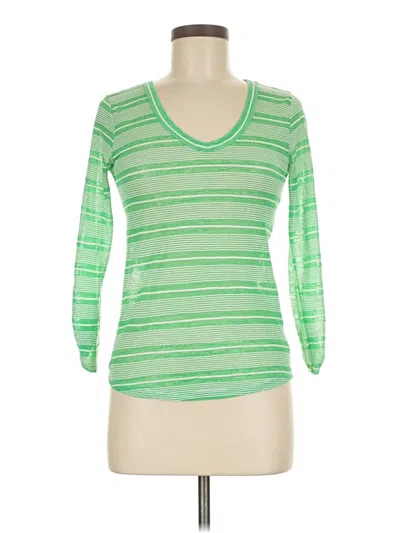 Pre-owned Wallflower 3/4 Sleeve T-shirt In Green