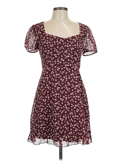 Pre-owned Wallflower Casual Dress In Burgundy