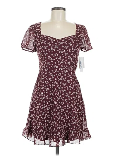 Pre-owned Wallflower Casual Dress In Burgundy