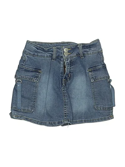 Pre-owned Wallflower Kids' Denim Skirt In Blue