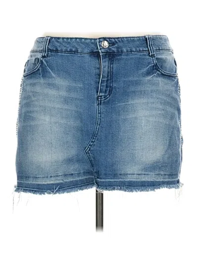 Pre-owned Wallflower Denim Skirt In Blue