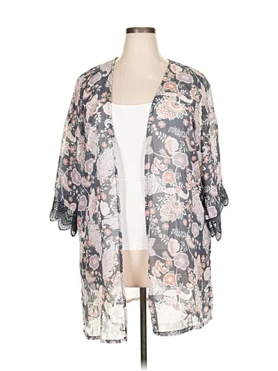 Pre-owned Wallflower Kimono In Gray