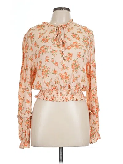 Pre-owned Wallflower Long Sleeve Blouse In Orange