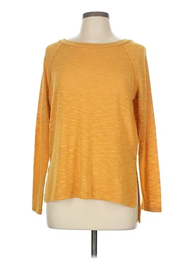 Pre-owned Wallflower Long Sleeve Top Yellow Boatneck Tops