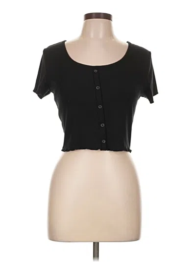 Pre-owned Wallflower Short Sleeve Top Black Sweetheart Neckline Tops
