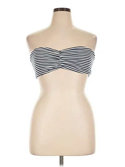 Pre-owned Wallflower Sleeveless Top Silver Strapless Neckline Tops