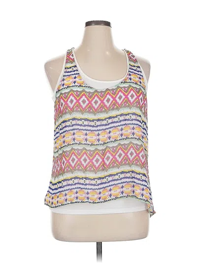 Pre-owned Wallflower Sleeveless Top White Halter Neckline Tops