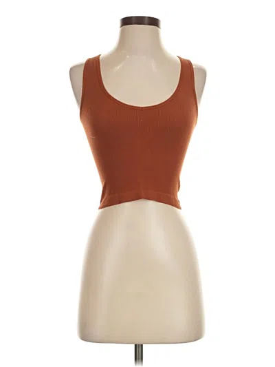 Pre-owned Wallflower Tank Top Brown Strapless Neckline Tops