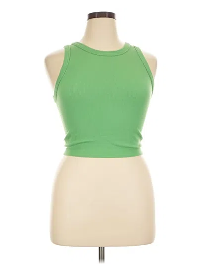 Pre-owned Wallflower Tank Top Green Halter Neckline Tops