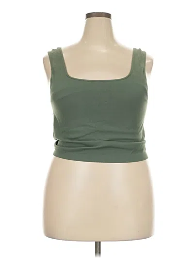 Pre-owned Wallflower Tank Top Green Strapless Neckline Tops