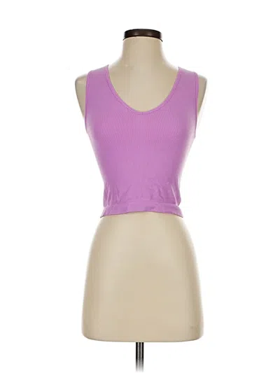 Pre-owned Wallflower Tank Top Purple Strapless Neckline Tops