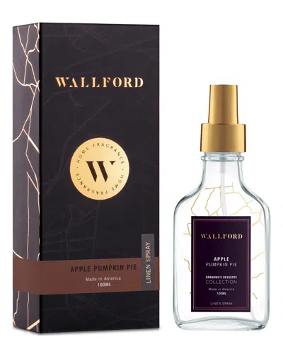 Wallford Home Fragrance Apple Pumpkin Pie Linen Spray In Brown