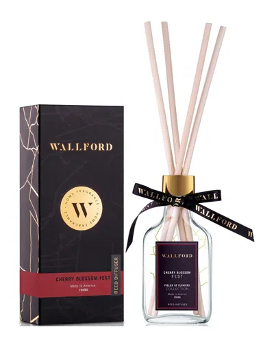 Wallford Home Fragrance Cherry Blossom Fest Reed Diffuser In Transparent