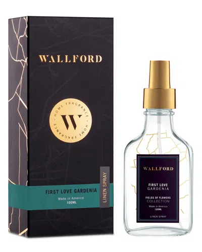 Wallford Home Fragrance First Love Gardenia Linen Spray In Black