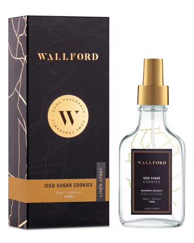 Wallford Home Fragrance Iced Sugar Cookies Linen Spray In Black