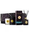 Wallford Home Fragrance Wallford 2pc Candle With Tobacco Leaf & Pear & Fresh Linen Reed Diffuser Set